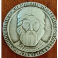 Russian medallion of iconographer Saint Alypius/Alypios of the Kiev Caves