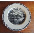 OLD HALL PLATE - COUNTRYSIDE SCENE OF ANN HATHAWAY'S COTTAGE