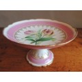 19TH CENTURY TAZZA - "TULIPS" - ABSOLUTELY GORGEOUS