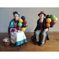 ROYAL DOULTON PAIR - "THE OLD BALLOON SELLER" and "THE BALLOON MAN"