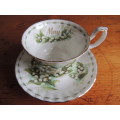 ROYAL ALBERT DUO - FLOWERS OF THE MONTH SERIES, MAY "SWEET LILY OF THE VALLEY"