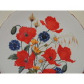 ROYAL ALBERT CABINET PLATE - "CORNFIELD POPPIES"