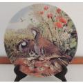 ROYAL GRAFTON LIMITED EDITION PLATE 1987 - "RED-LEGGED PARTRIDGE" - BOXED