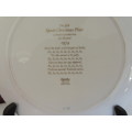 SPODE CHRISTMAS PLATE 1974 "DECK THE HALLS WITH BOUGHS OF HOLLY" - LIMITED PRODUCTION