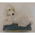 BESWICK POODLE ON CUSHION # 2985