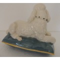 BESWICK POODLE ON CUSHION # 2985