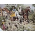 WEDGWOOD PLATE - "OFF TO WORK" BY JOHN CHAPMAN
