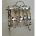 MAGNIFICENT SILVER PLATED MUFFIN WARMER, price reduced