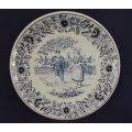 Boch Delft Plate - Feeding The Ducks - reserved for jacoba1964