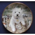 Danbury Mint WESTIES Collector`s Plate - HITCHING A RIDE