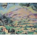 Limoges Masterpieces Of Impressionism - `LA MONTAGNE SAINTE-VICTOIRE`  by Cezanne