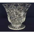 Squat Shape Cut Crystal Vase - 14.5 cm