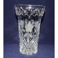 Grape Cut Crystal Vase - 15 cm