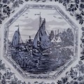 Magnificent Delft Octagonal Plate