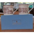 Wedgwood Mugs `Stamps from Afar`- PRICE REDUCED