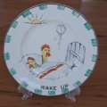 Burleigh Ware Plate - Wake Up