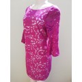MAGENTA LACE DRESS (6) FULLY LINED