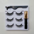EYELASHES WITH MAGNETIC EYELINER (3 PAIRS IN BOX) 3D 18