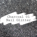FINE NAIL GLITTER 5ml - CHARCOAL 01