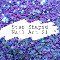 STAR SHAPED NAIL ART 5ml - PURPLE S1
