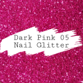 FINE NAIL GLITTER 5ml - DARK PINK 05