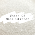 FINE NAIL GLITTER 5ml - WHITE 06
