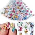 BUTTERFLY PRINT NAIL FOILS (PACK OF 10)