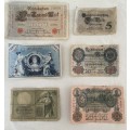 German Bank Notes Pre WW1