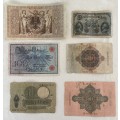 German Bank Notes Pre WW1