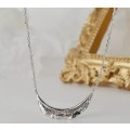 925 Solid Silver Leaf Necklace