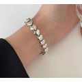 925 Silver Little Hearts Bracelet