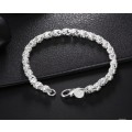 925 Silver Noble Bracelet with Encrusted Cubic Zirconia`s
