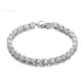 925 Silver Noble Bracelet with tiny Cubic Zirconia`s