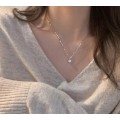 925 Silver Single Cubic Zirconia Necklace