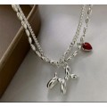 SPECIAL -925 Silver Puppy Love Heart Bead Bracelet (2)