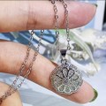 925 Silver Sparkle Flower Necklace