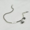 925 Silver Elephant and Onyx Bracelet.