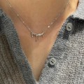925 Silver Irregular Waterdrop Necklace