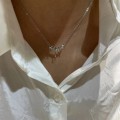 925 Silver Irregular Waterdrop Necklace