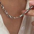 925 Silver Multi Colour CZ Necklace