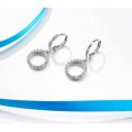 SPECIAL - 925 Silver CZ Circle Necklace Set