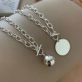 925 Silver Ball Fop Chain Necklace