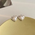925 Silver Pearl Stud Earrings