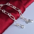 925 Silver Thick Charm Bracelet