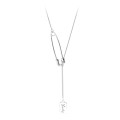 925 Silver Pin Necklace