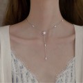 925 Silver Tassel Star Choker Necklace