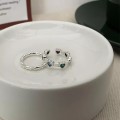 925 Silver Coloured Hearts Ring