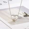 925 Silver 3D Slider Heart Necklace