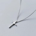 925 Silver Cross Necklace and Earrings Set