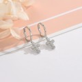 925 Silver CZ Cross Necklace and Earrings